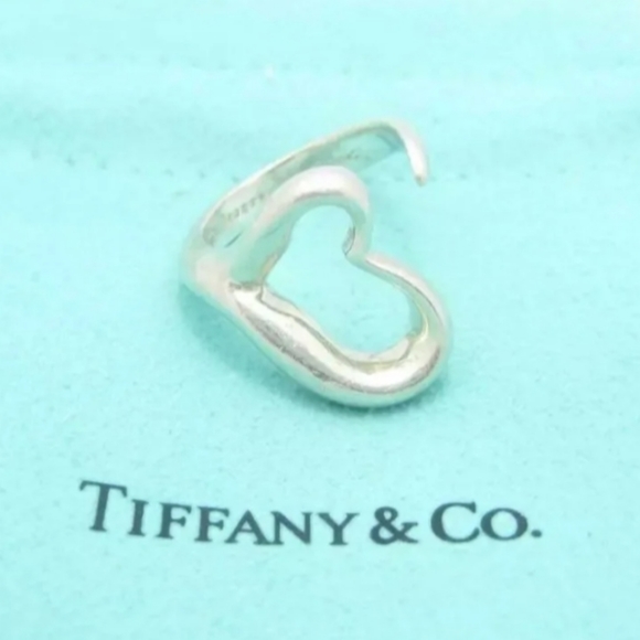 Tiffany & Co. Jewelry - ELSA PERETTI Sterling Silver 925 Heart Open ❤️  Ring by Tiffany & Co 💙